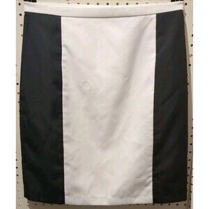 MetroStyle Black White Pencil Skirt Size 10